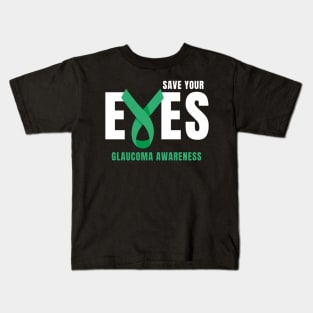 Save Your Eyes Glaucoma Awareness Kids T-Shirt